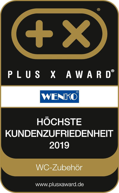 WENKO WC-Sitz Bambus, Toilettensitz aus echtem Bambus, WC-Deckel mit rostfreien Edelstahl-Scharniere