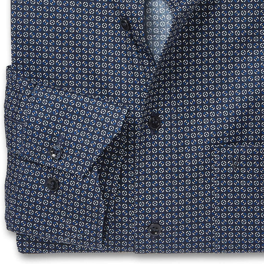 Marvelis Herren Businesshemd Langarm 722584,Rotationsdruck,Modern Fit,New Kent 39 Marine 18, 39 Mari
