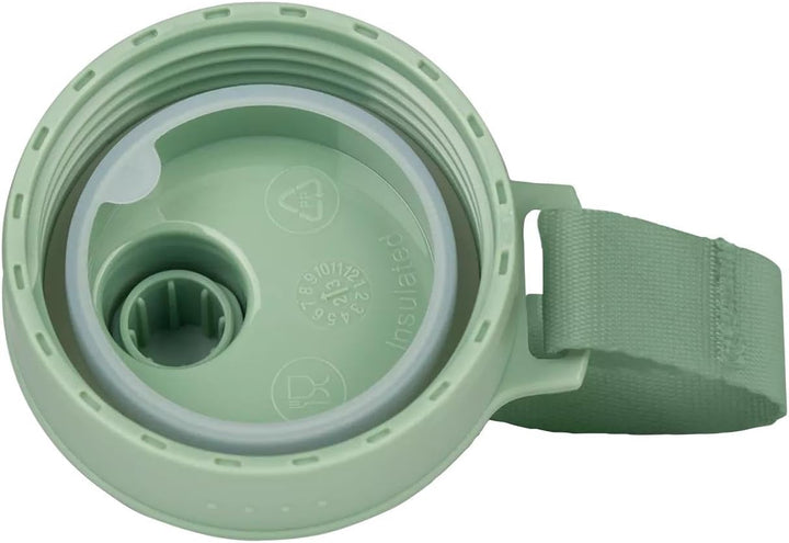 Satch Trinkflasche aus Edelstahl BPA-frei 0,5l, Auslaufsicher und Kohlensäure geeignet, für Heisse u