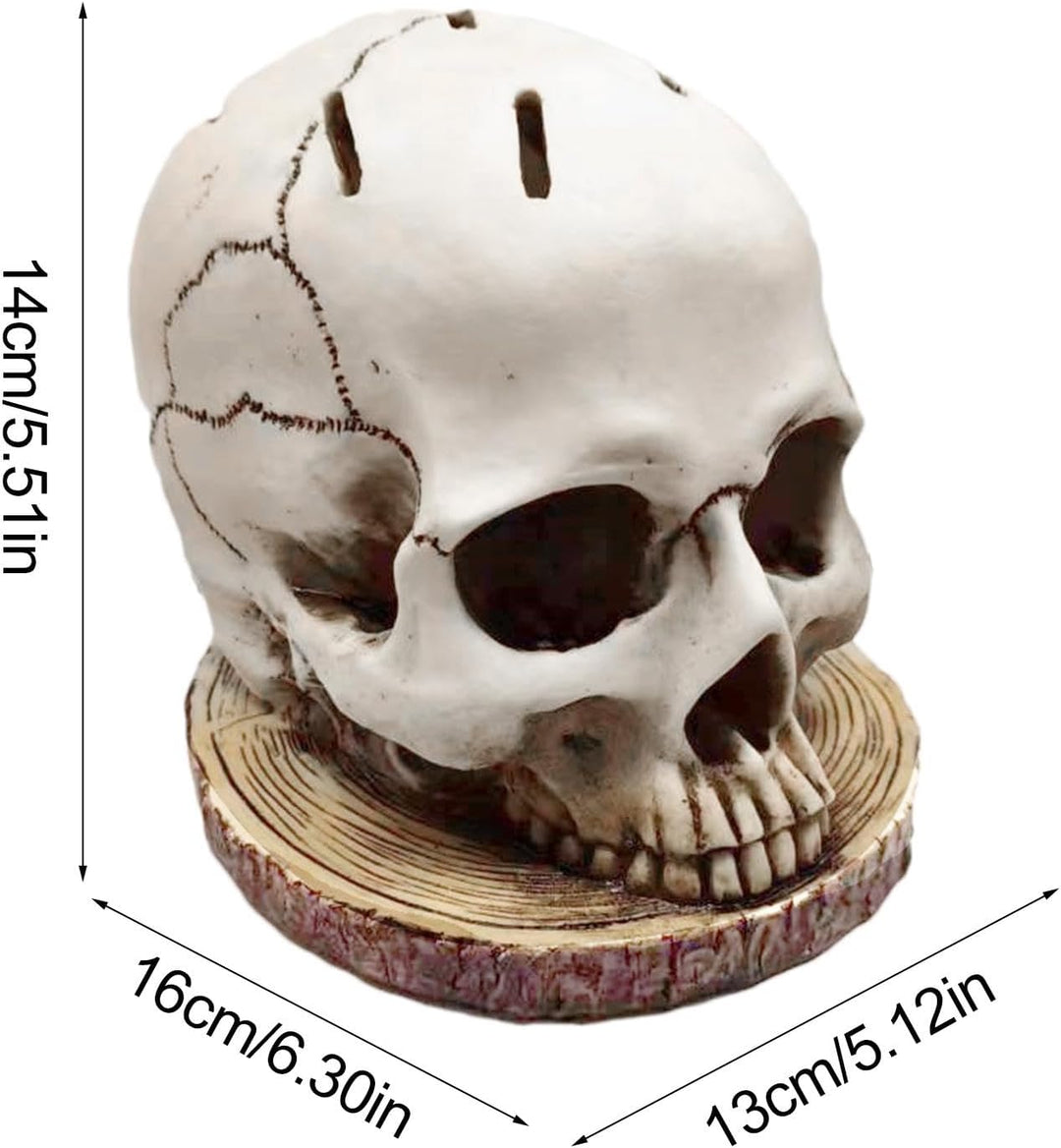 Totenkopf-Messerhalter, Totenkopf-Messerblock - Gothic Messerständer - Skelett-Messerständer, Gothic