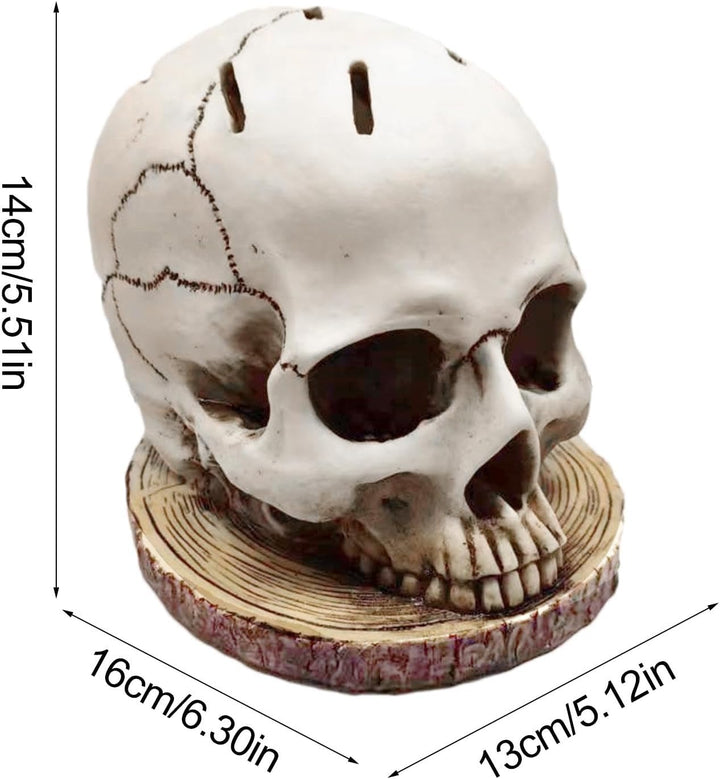 Totenkopf-Messerhalter, Totenkopf-Messerblock - Gothic Messerständer - Skelett-Messerständer, Gothic