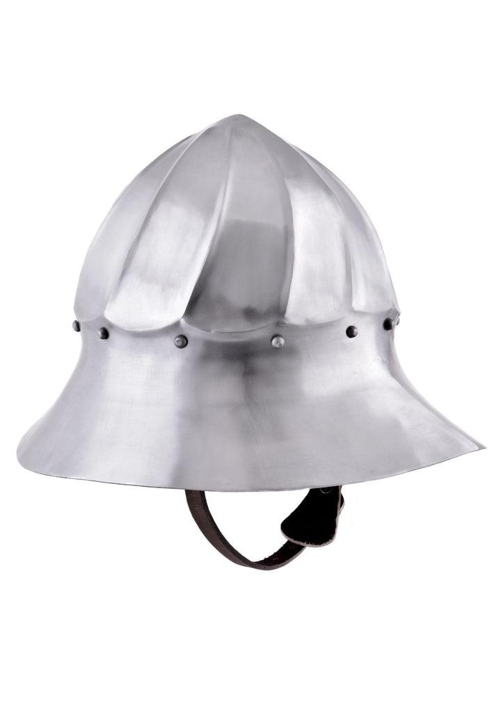 Battle Merchant Burgunder-Eisenhut, 15. Jh., 1,6 mm Stahl