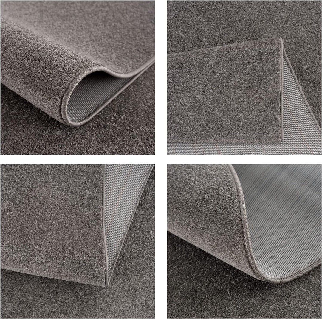 SANAT Kurzflor Teppich Wohnzimmer - Uni Modern Teppiche fürs Schlafzimmer, Arbeitszimmer, Büro, Flur