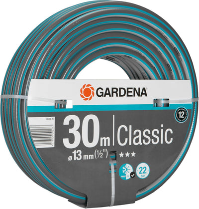 Gardena Classic Schlauch 13 mm (1/2 Zoll), 30 m: Universeller Gartenschlauch aus robustem Kreuzgeweb