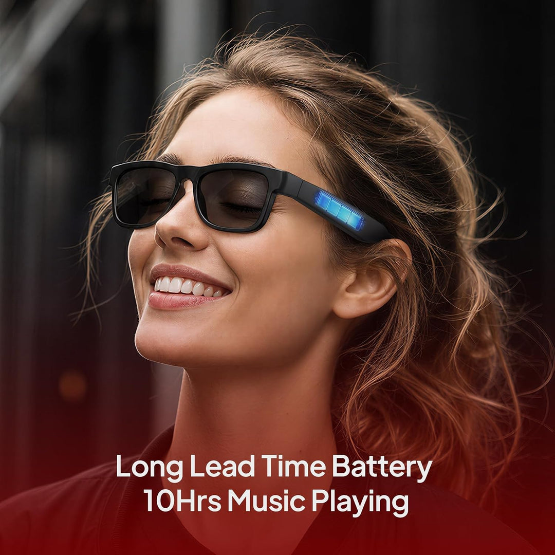 OhO sunshine wasserdichte Audio Sonnenbrille, Bluetooth Kopfhörer Sonnenbrille zum Hören von Musik u