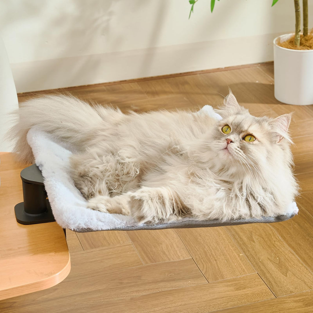 CATISM Hängebett für Katzen 360 ° drehendes Schreibtisch Katzenbett Katzenliege Katzenhängematte kat