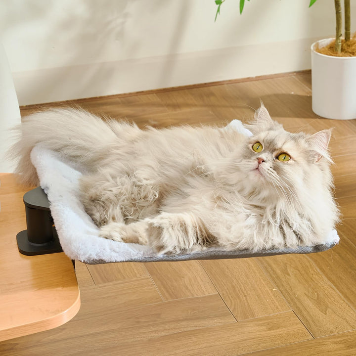 CATISM Hängebett für Katzen 360 ° drehendes Schreibtisch Katzenbett Katzenliege Katzenhängematte kat