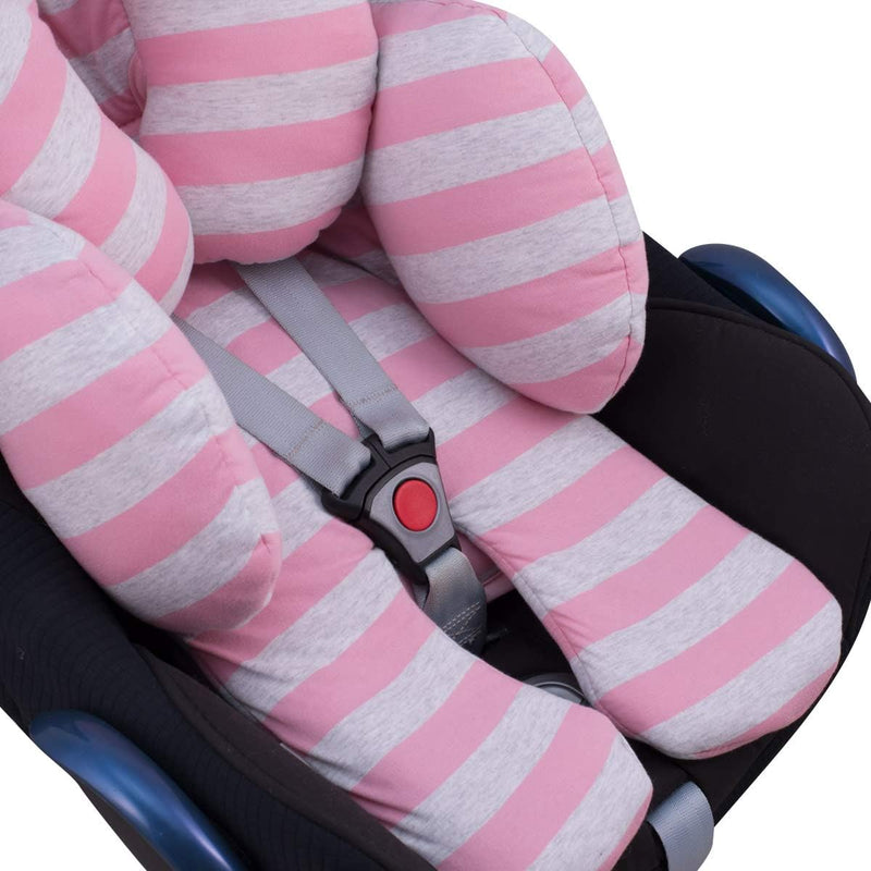 JYOKO Kids Sitzverkleinerer Antiallergikum Universal Baby 100% Baumwolle (Pink Island, Enthält Kopf-