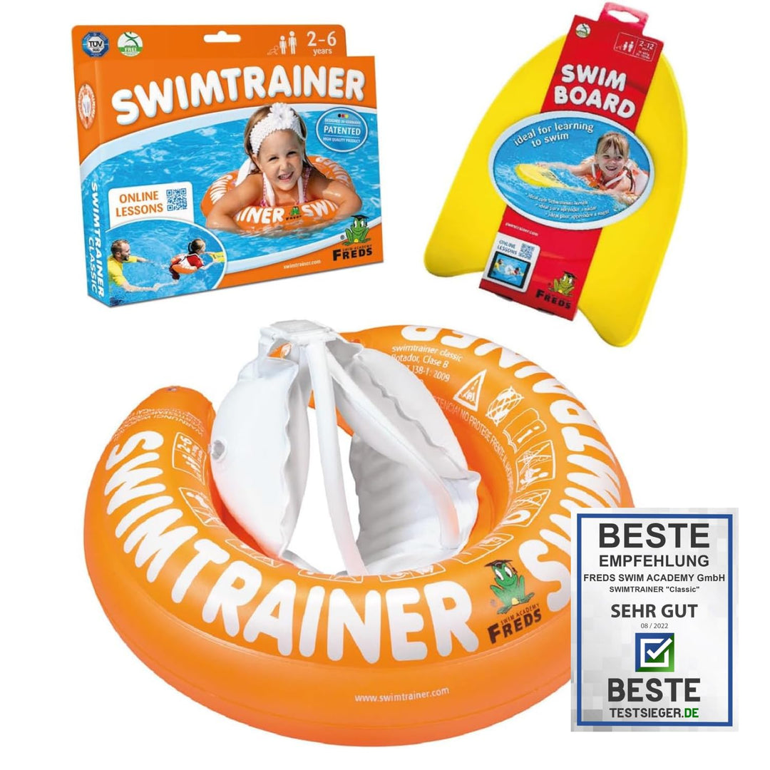 FREDS SWIM ACADEMY - Sets, STR Orange + Schwimmbrett