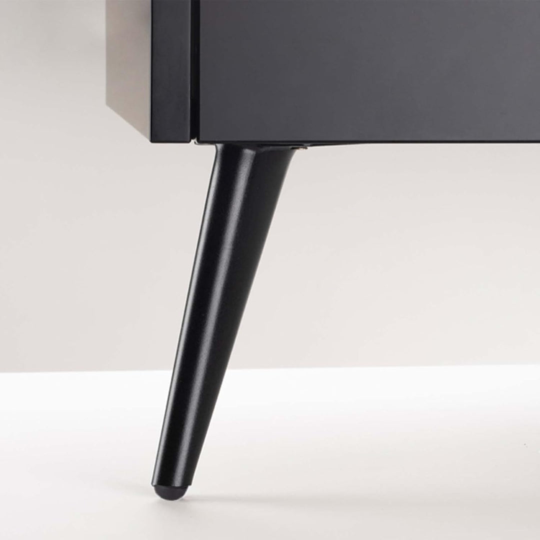 KMERCE 4 Stück Möbelfüsse Metall Schwarz, Schrankfüsse 18cm, Kommodenfüsse, Sofa füsse, Füsse für mö