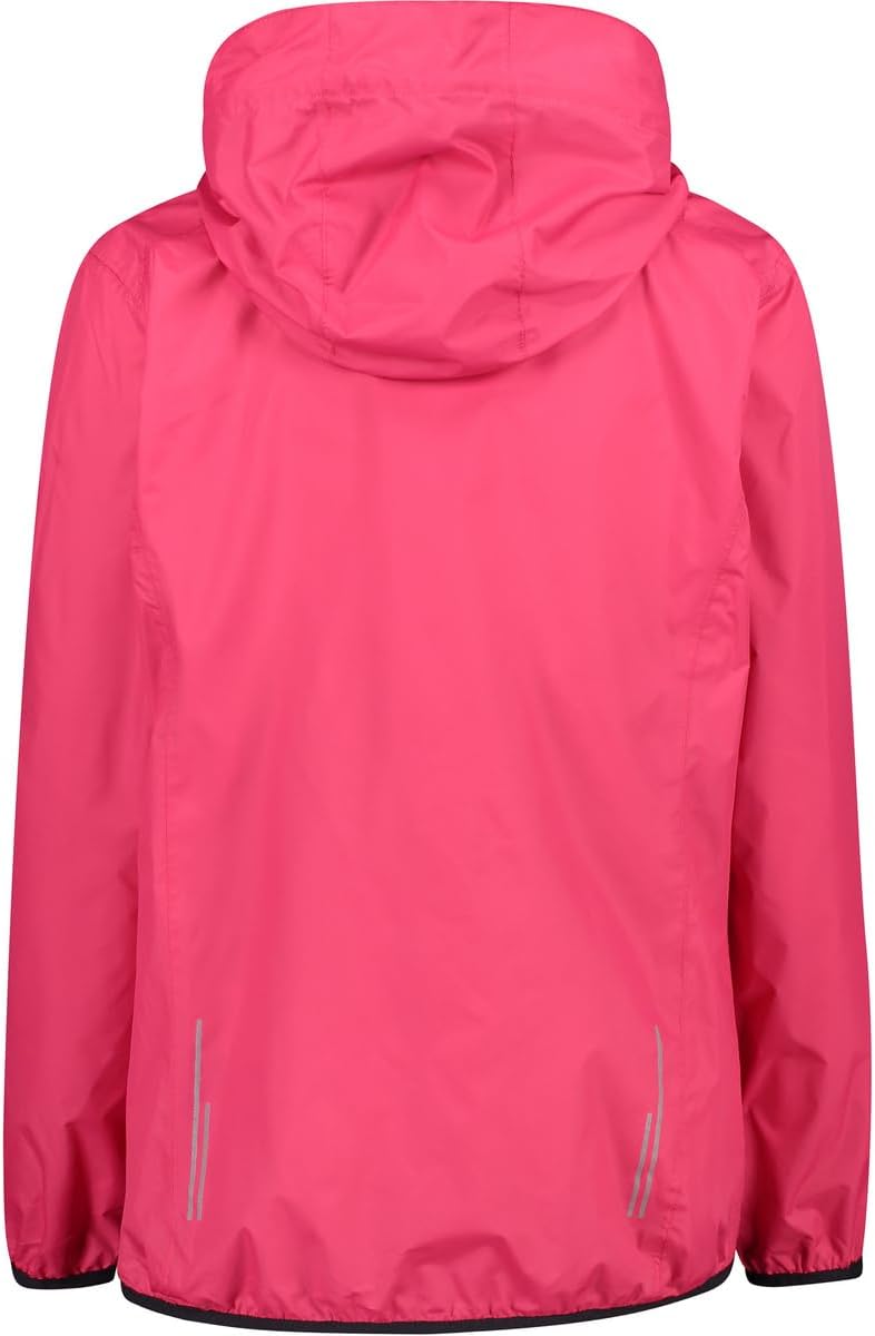 CMP Damen Damenjacke mit Regenkapuze WOMAN JACKET RAIN FIX HOOD 34 Erdbeere, 34 Erdbeere