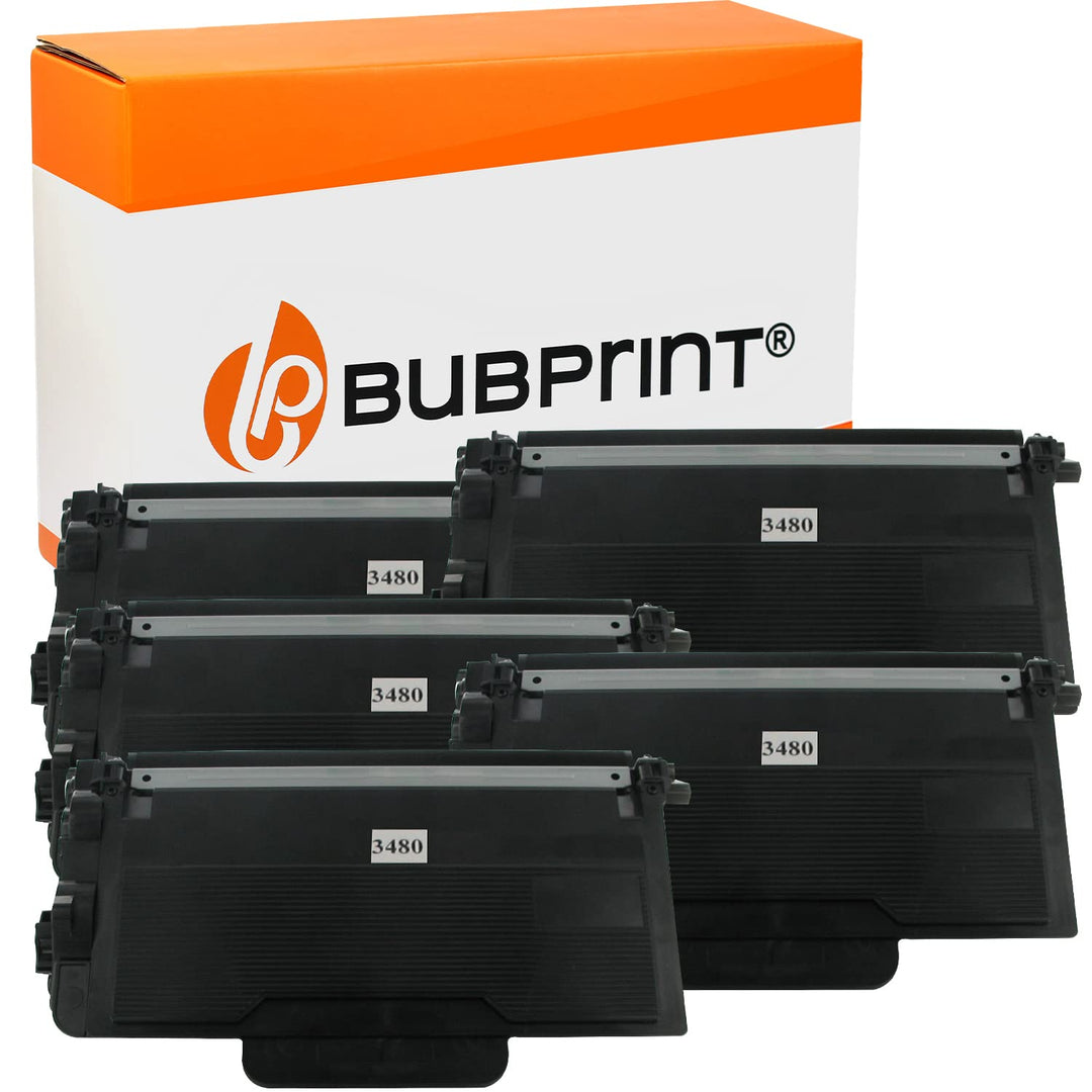 5 Toner kompatibel als Ersatz für Brother TN3480 für HL-L5100DN HL-L5100DNT HL-L5100DNTT MFC-L5750DW