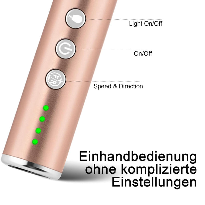 Enniewi Kabellos Nagelfräser Mit Licht 25000 U/Min, 13 In 1 Maniküre pediküre Set Elektrisch Mit Sta