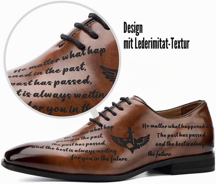 JITAI Mokassins Herren Elegante Schuhe Freizeit Loafer Herren Anzug Schuhe 45 EU Braun 04, 45 EU Bra