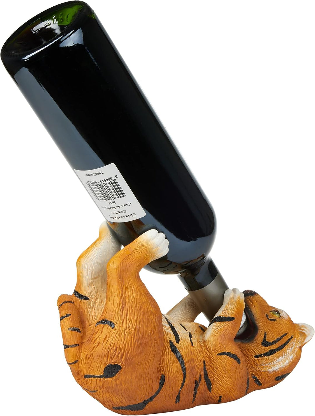 BRUBAKER Weinflaschenhalter durstiger Tiger - Flaschenhalter Trinkende Tiere - Flaschenständer lusti