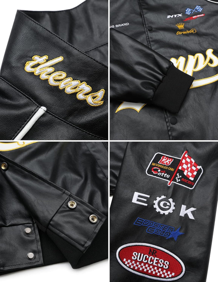 Herren-Baseballjacke, Bomberjacke, Baumwolle, Pelzjacken, Streetwear mit Tasche 19 - Schwarz S, 19 -