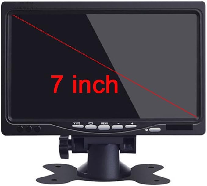 7" Allround-Rückfahrmonitor für Rückfahr- & Front-Kamera / 12-24 Volt/Kamerastromversorgung/Bildspie