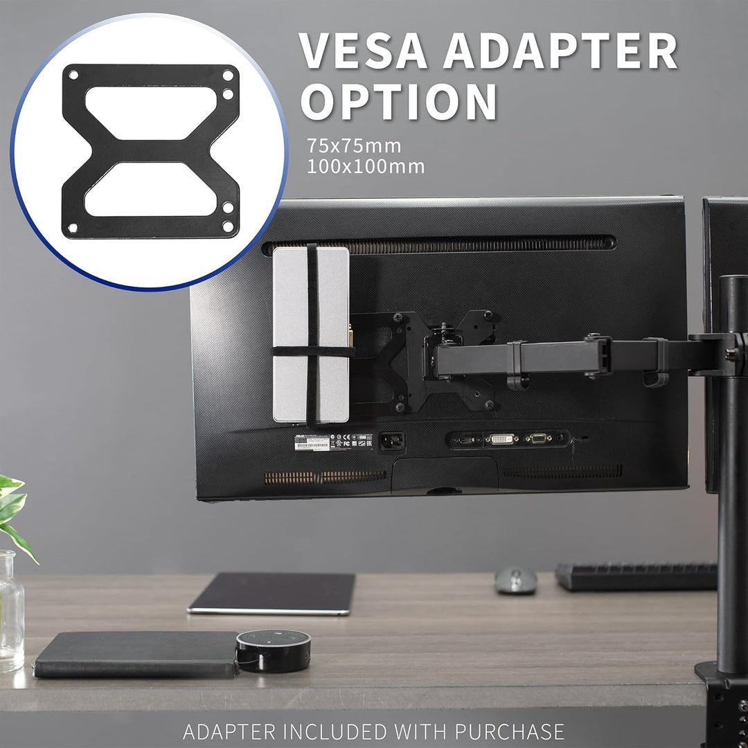 VIVO Universal-Dockingstation-Halterung für Workstation, hinter dem Monitor VESA-Montage, unter dem