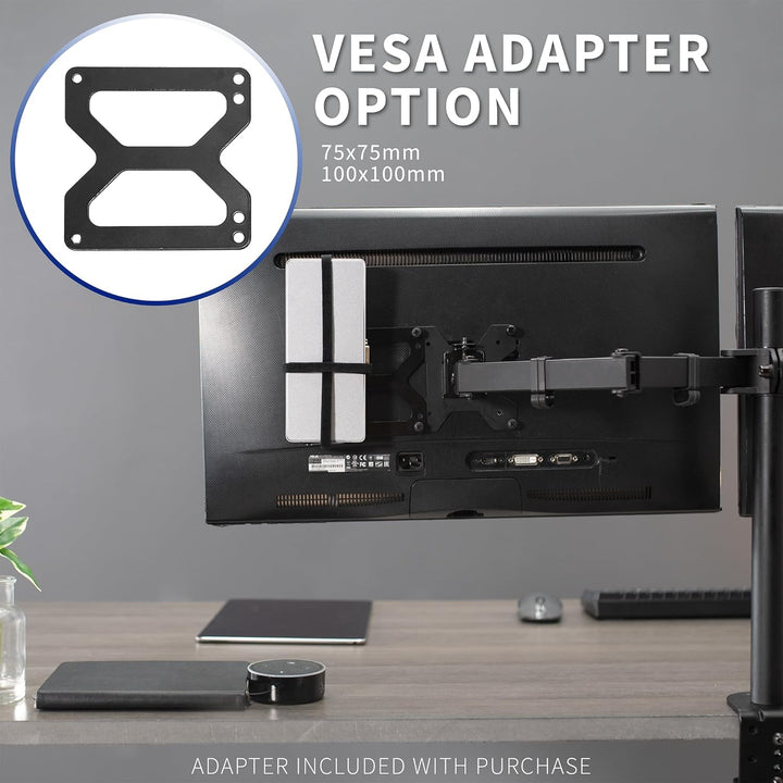 VIVO Universal-Dockingstation-Halterung für Workstation, hinter dem Monitor VESA-Montage, unter dem
