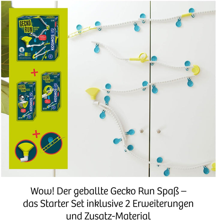 KOSMOS 621209 Gecko Run - Big Pack, Big Box, Vorteilspack, Erweiterbare Kugelbahn für Kinder, Vertik