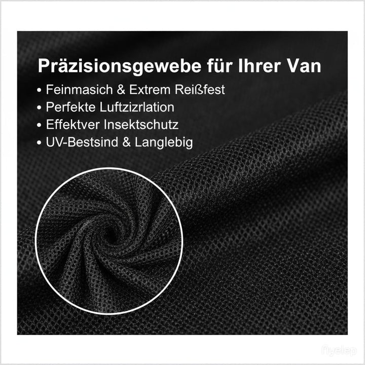 Moskitonetz Van mit Magnetismus 180 x 150 cm, Fliegengitter magnetisch, Moskitonetz magnetisch mit M