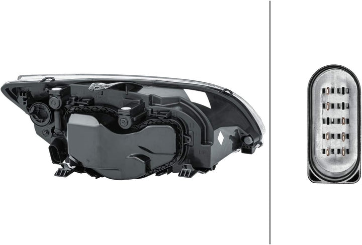 HELLA 1EL 010 201-011 Halogen Scheinwerfer - für u.a. Ford Focus II (DA_, HCP, DP) - chrom - ECE - f