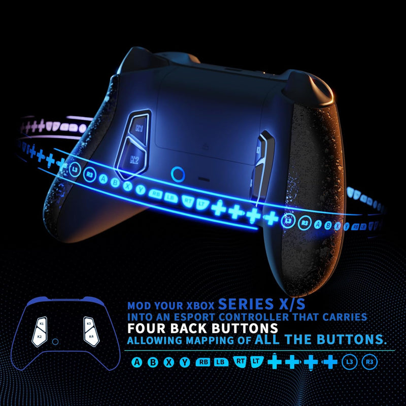 eXtremeRate Victor X Remap Kit für Xbox Series X/S Controller,6 Remap Profiles&Ergonomisches Rücken