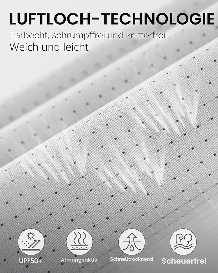 33,000ft Hemd Damen UPF50+ UV Schutz Outdoorhemd Schnelltrocknend Freizeithemd Langarm Funktionshemd