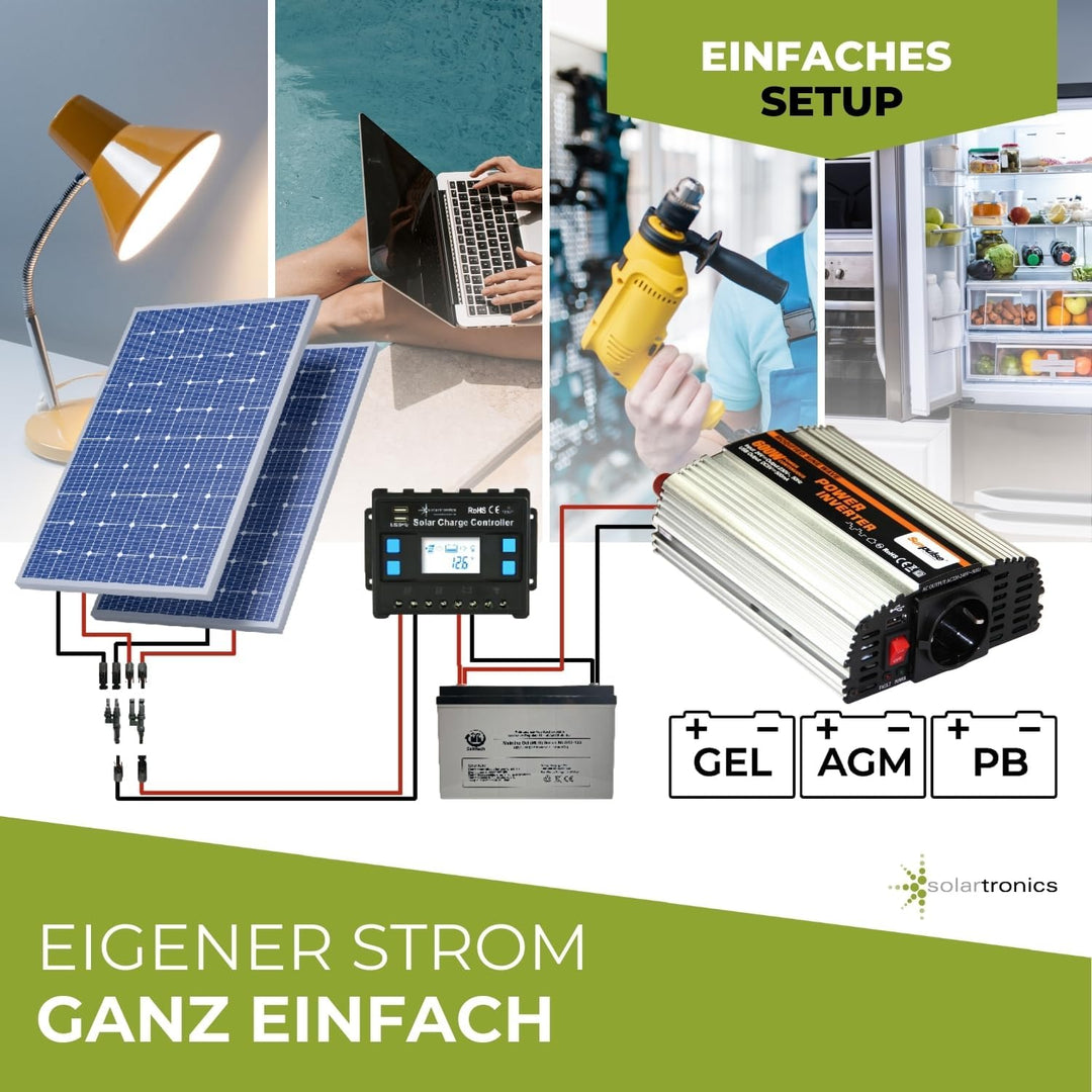 Spannungswandler NS 24V 600 Watt Inverter Wechselrichter