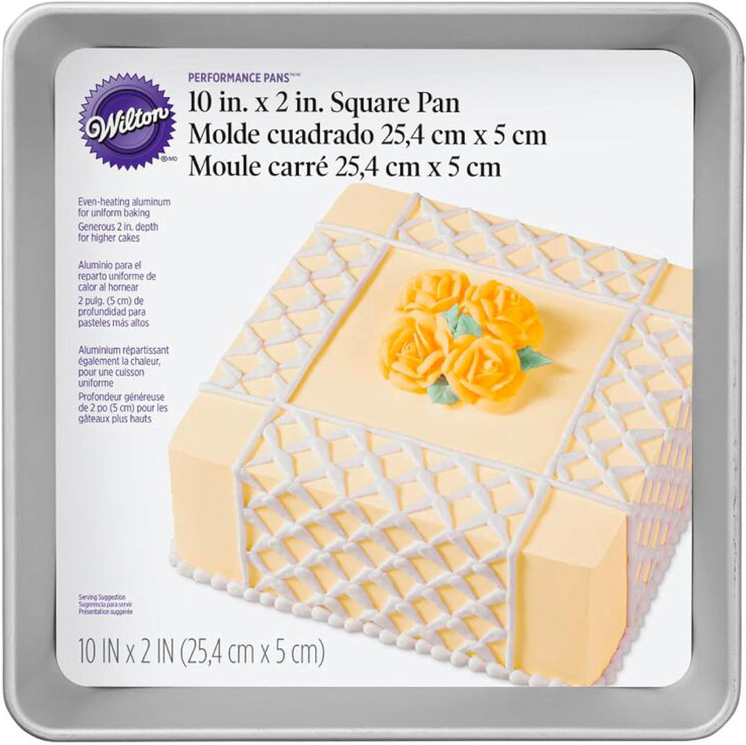 Wilton Performance Backformen Quadrat, 30,5 cm (12 Zoll) 12 silber 12 Quadrat, 30,5 cm (12 Zoll) Pfa