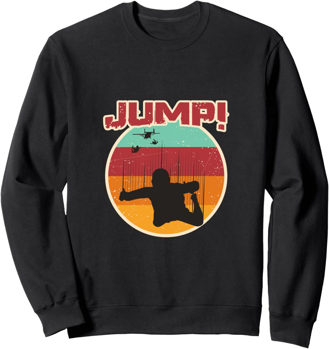 Jump Skydive Flugzeug Sweatshirt