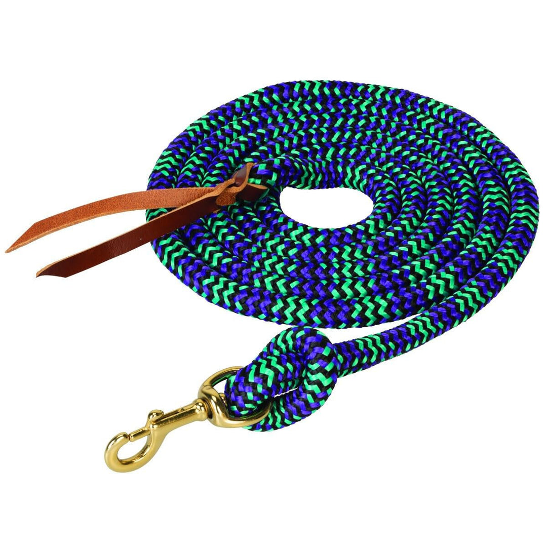 Weaver Leather Rough Out geöltes Brustkragen, Unisex-Erwachsene, Poly Cowboy Lead with Snap, 5/8" x
