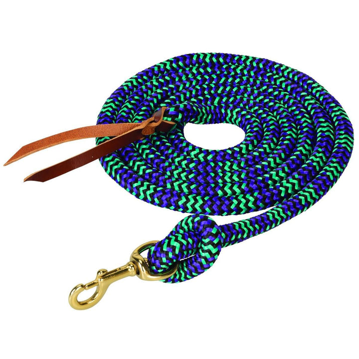 Weaver Leather Rough Out geöltes Brustkragen, Unisex-Erwachsene, Poly Cowboy Lead with Snap, 5/8" x