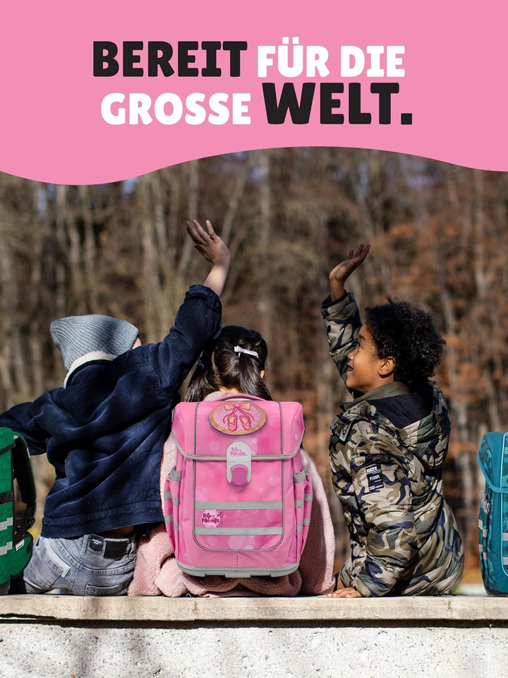 Familando - McNeill Ergo Complete Schulranzen Set - 8-teilig mit Lunch-Set - Ballerina - Ergonomisch