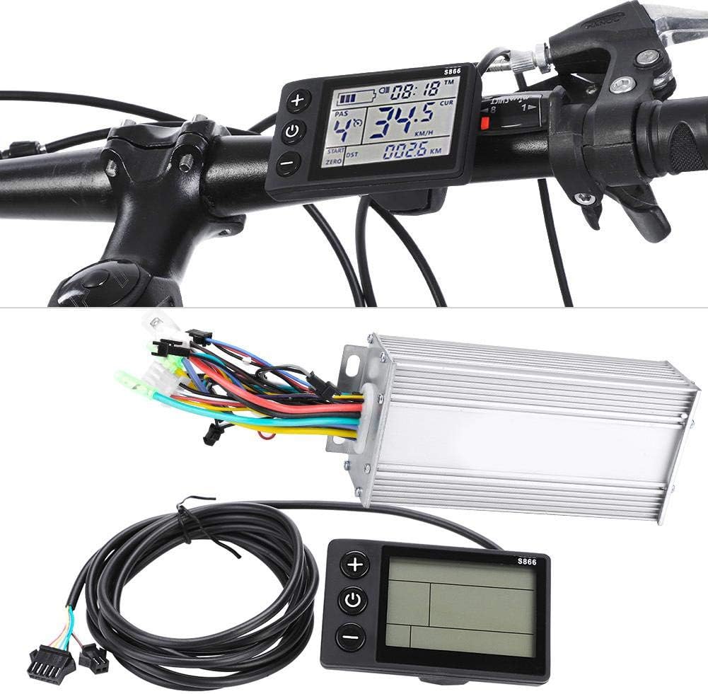 Vikye E-Bike Brushless Controller, wasserdichtes LCD-Display Elektro-Fahrradroller Motor Controller