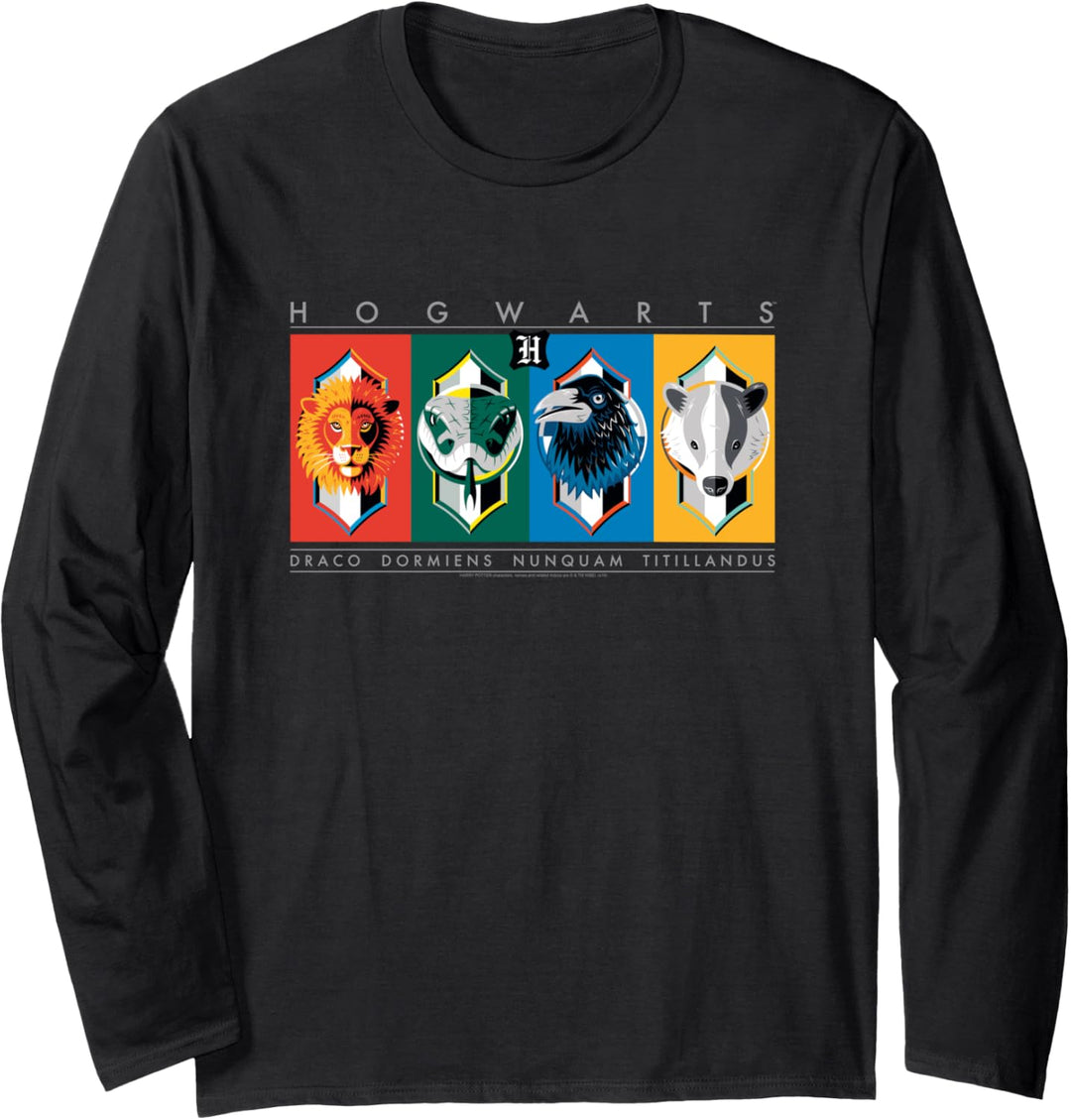 Harry Potter Hogwarts Mascots Langarmshirt