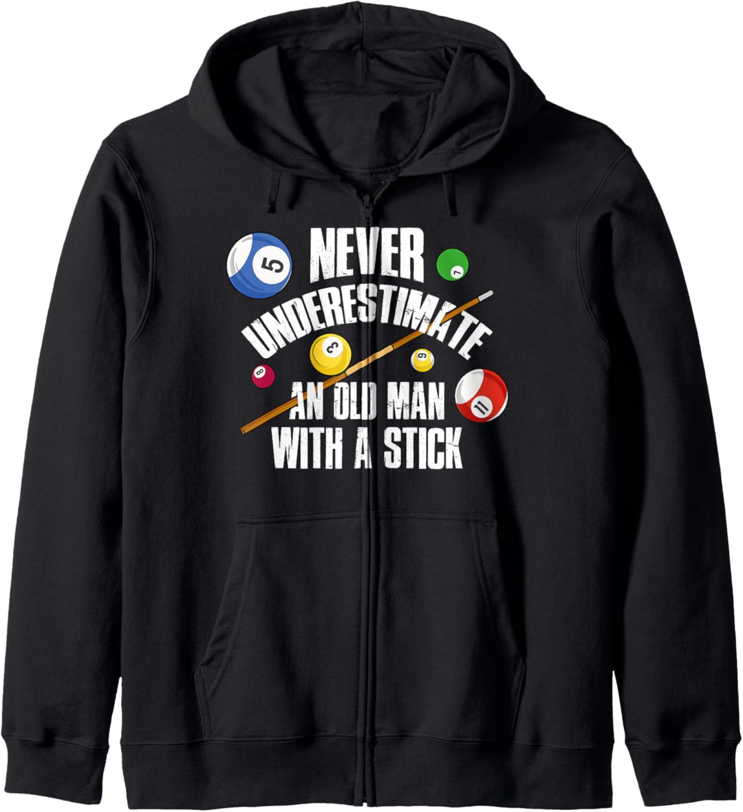 Alter Mann Billiard Kapuzenjacke