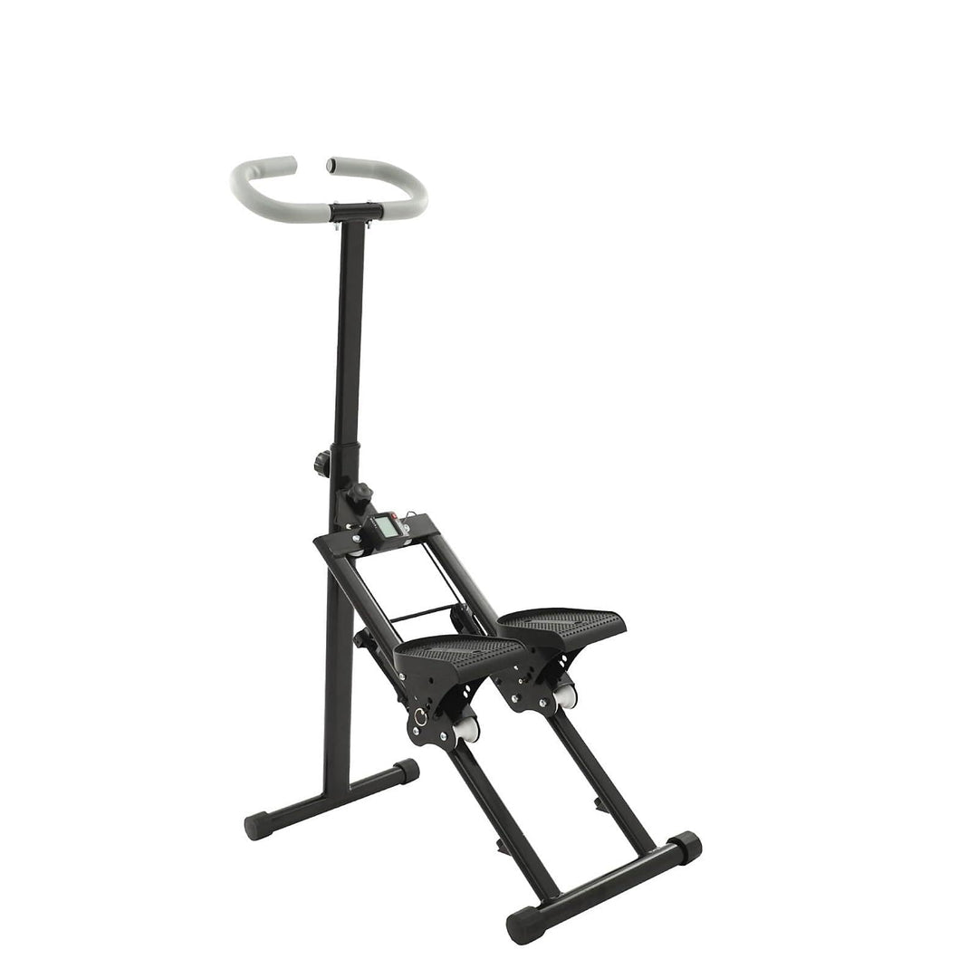 Treppensteiger Fitnessgerät Klappbar Treppenstepper mit 3 Stufen Einstellbare Neigung Vertikale Klet