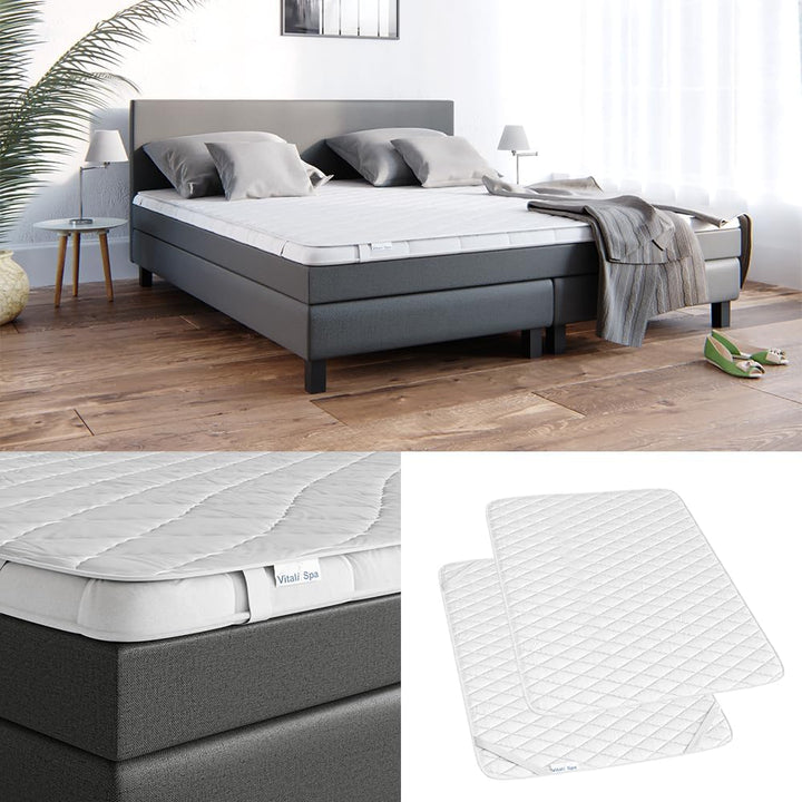 Vitalispa Matratzenschoner, Weiss, 140 x 200 cm Versteppung, 140 x 200 cm