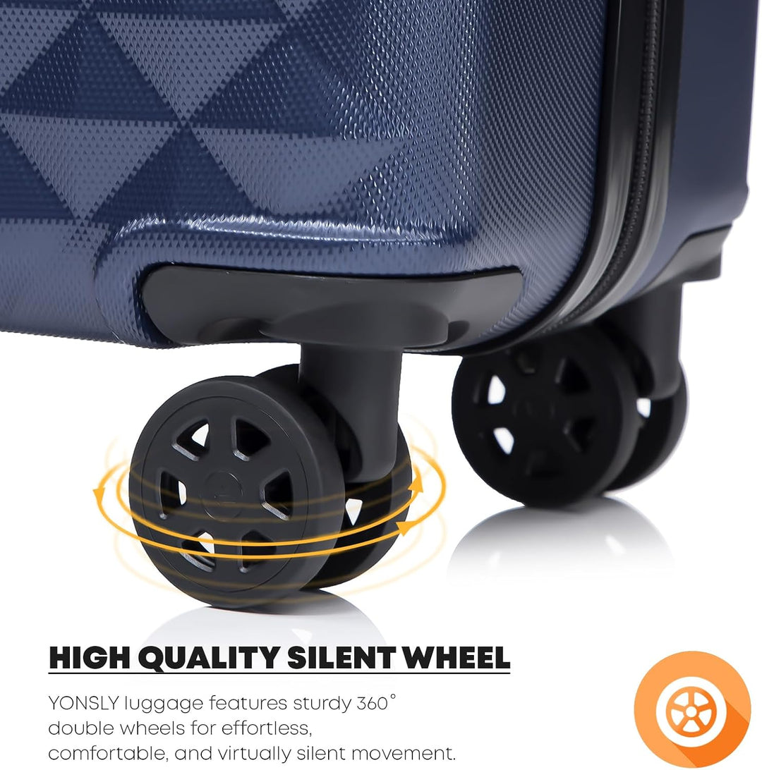Premium Reisekoffer TSA-Schloss,YKK-Reissverschluss Hartschalen-Koffer Trolley Kabinenkoffer Rollkof