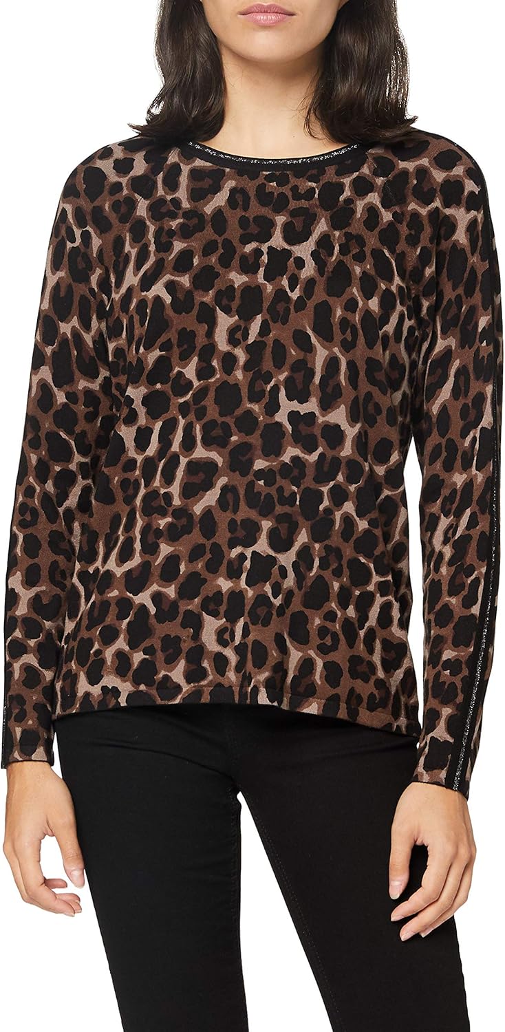 Betty Barclay Damen Pullover 38 Black/Brown, 38 Black/Brown
