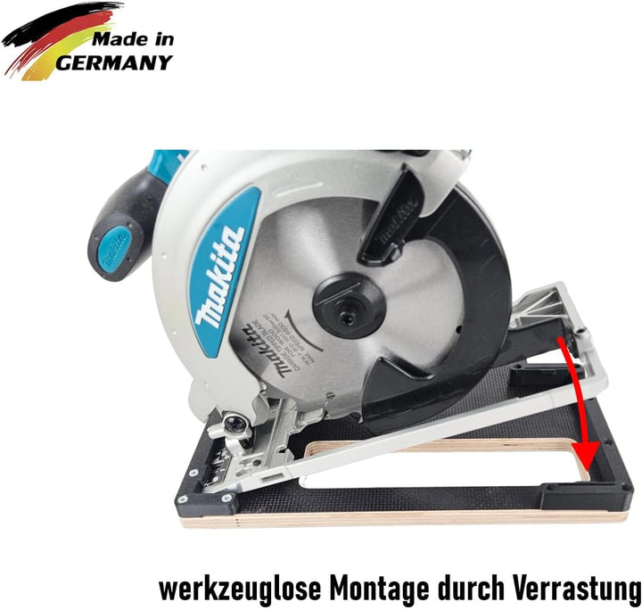 Führungsschienenadapter kompatibel mit Makita DSS611Z / DSS610Z für Makita-Schiene und weitere Marke