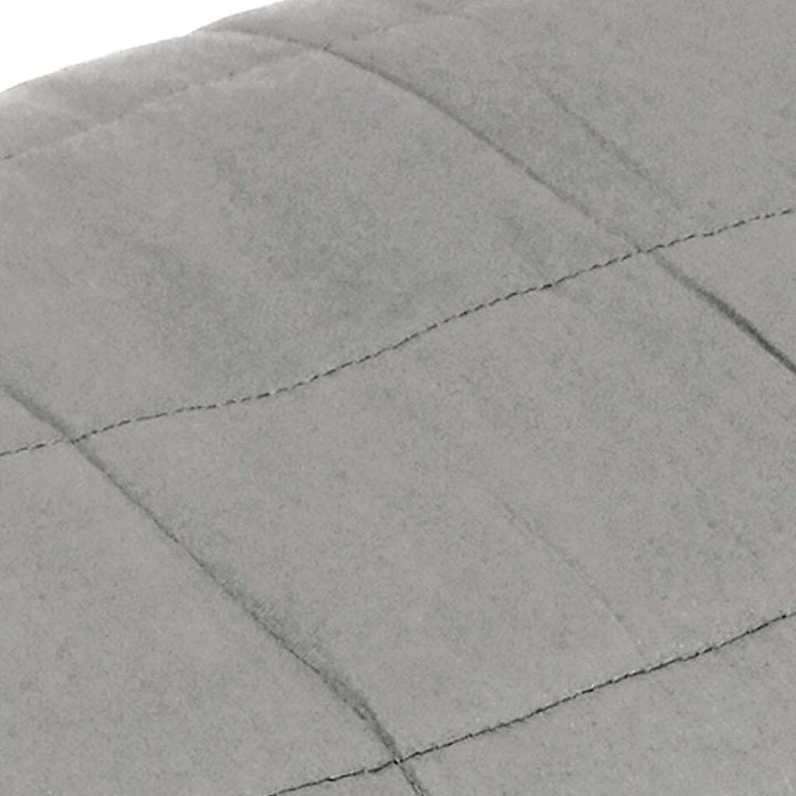 Gewichtsdecke Grau 155x220 cm 7 kg Stoff, Bequemer Stoff, Gleichmässige Gewichtsverteilung, Praktisc