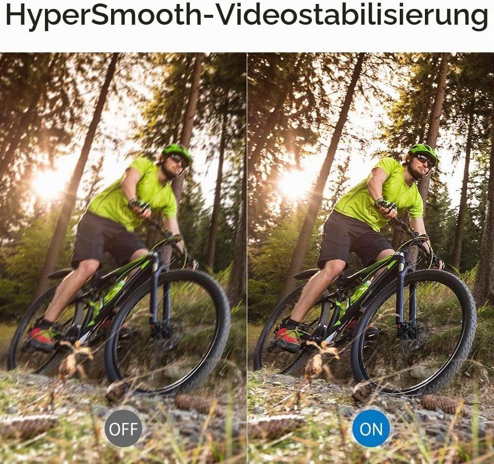 AKASO Action Cam 4K60FPS, Unterwasserkamera 40M Wasserdicht 20MP WiFi Actioncam mit EIS Stabilisieru