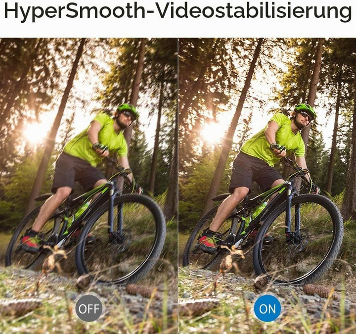 AKASO Action Cam 4K60FPS, Unterwasserkamera 40M Wasserdicht 20MP WiFi Actioncam mit EIS Stabilisieru