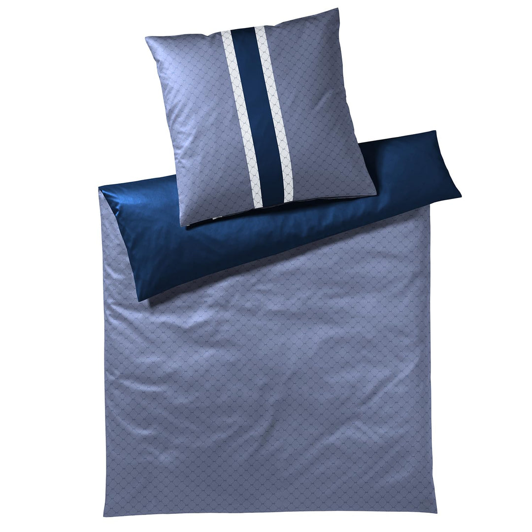 Joop! Bettwäsche Signature 4088 | 2 Deep Sea - 155 x 220 1 Bettbezug 155 x 220 cm + 1 Kissenbezug 80