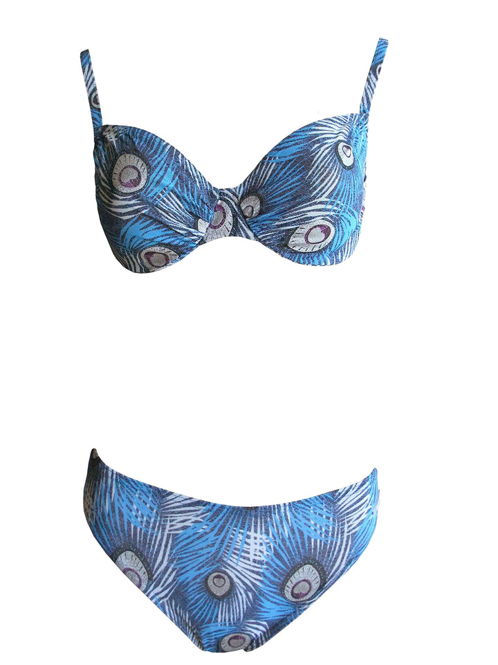 Solar Tan Thru Bügel-Bikini 122189 in orange oder blau 38 Blau, 38 Blau