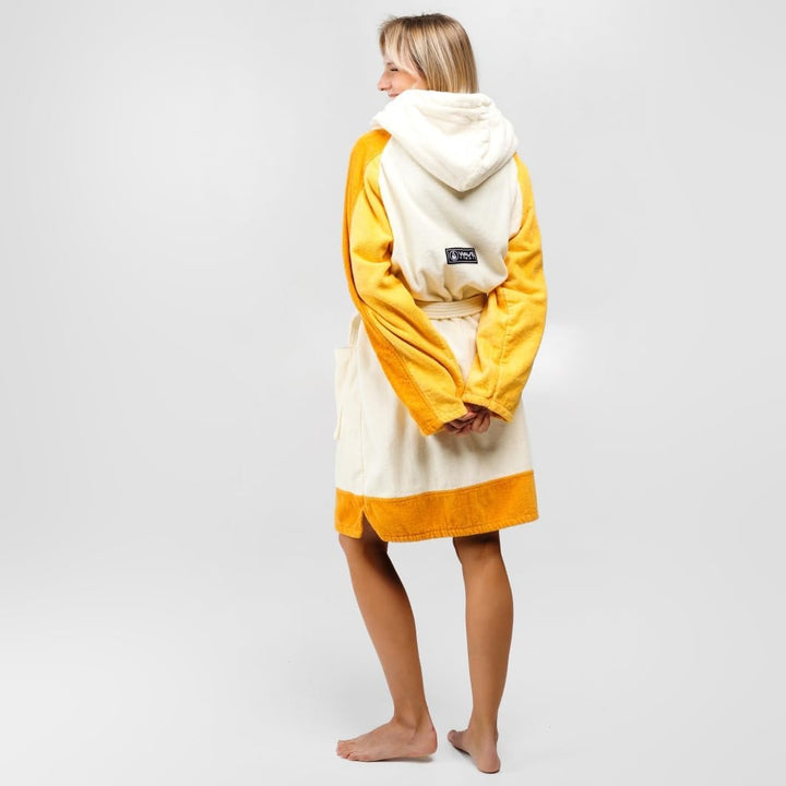 WAVE HAWAII Sannt Zip Surfponcho für Körpergrössen von 160-190 cm aus 100% ÖKO Baumwolle Umkleidehil