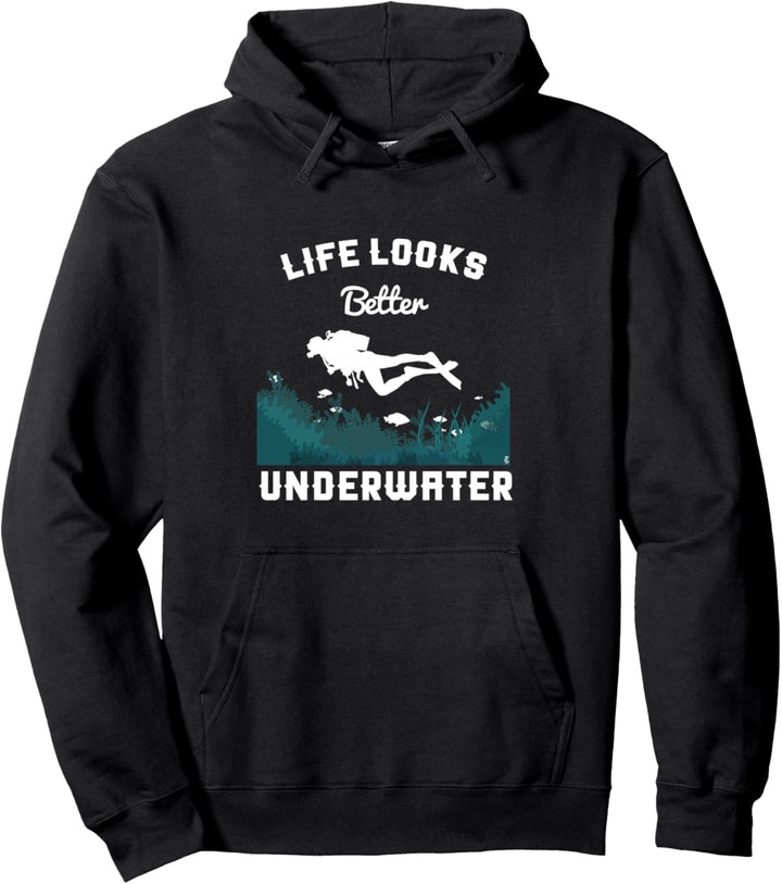 Unter Wasser Tauchermaske Scuba Taucher Diver Geschenk Pullover Hoodie