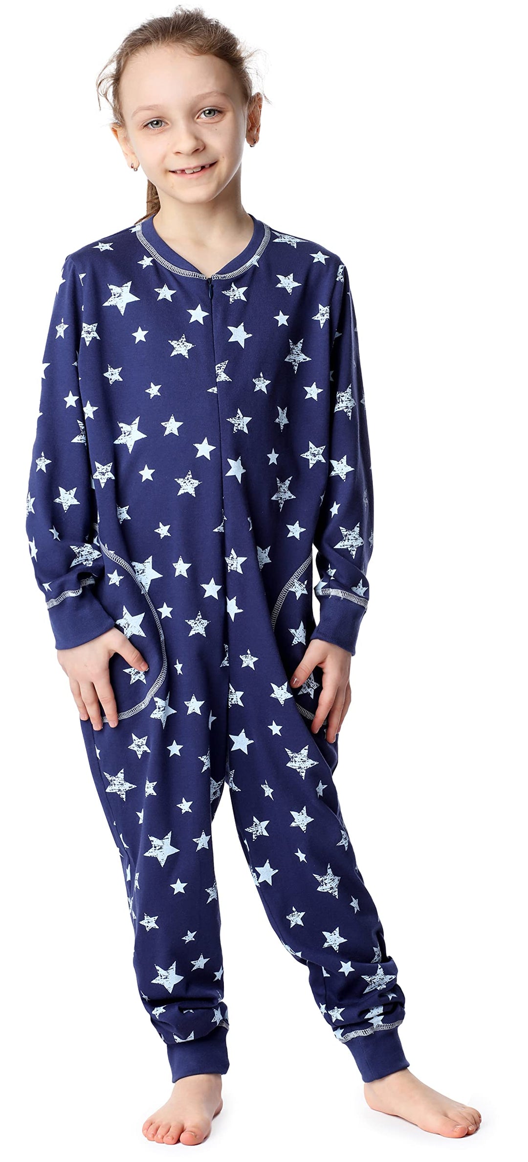 Merry Style Mädchen Schlafoverall Jumpsuit Mädchen Bequeme und warme Schlafanzug Kinder MS10-186 110